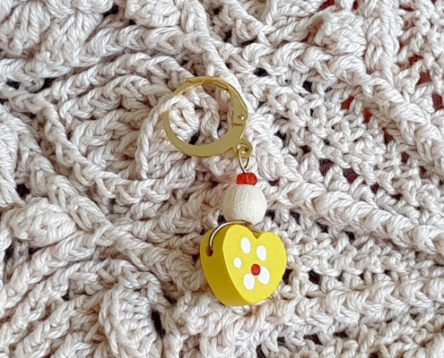wooden stitch markers crochet knitting