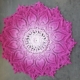 Pink gradient 3D textured cotton mandala doily